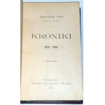 PRUS - KRONIKI 1875-1878 wyd. 1895r. varsavianum