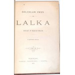 PRUS- LALKA T. 1-3 [komplet], wyd.1 Warszawa 1890