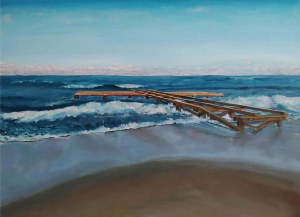 Bartosz Barej (ur. 1987), Old pier and youthful waves, 2020