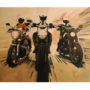 Delfina Olkowicz (b. 1982), 3 riders, 2013