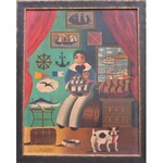 Jean CARRAU (gest. 1996), Kleiner Seemann mit Modellschiff und Hund Toto