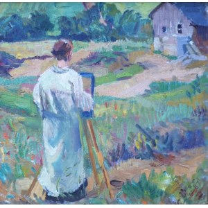 Erich DUMMER (1889 - 1929), Painter at the easel