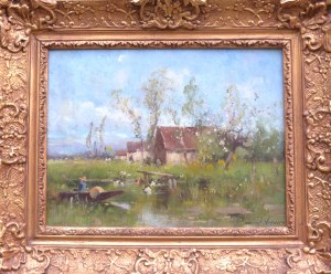 Eugene GALIEN-LALOUE [1854-1941], Rybacy u brzegu rzeki