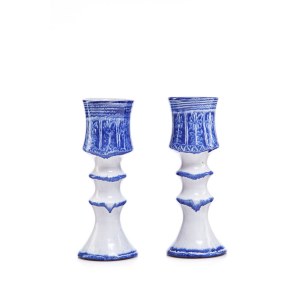 Pair of candlesticks - Cooperative of Folk and Artistic Industry Kamionka