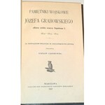 GĄSIOROWSKI - PAMIĘTNIKI WOJSKOWE J. GRABOWSKIEGO oficera sztabu cesarza Napoleona I wyd. 1905r.