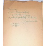 KUBACKI- KARTKI NA WIETRZE wyd. 1950. Dedykacja Autoki dla Wandy Karczewskiej.
