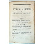KEMPIS - O NAŚLADOWANIU CHRYSTUSA wyd. 1820 skóra