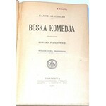DANTE ALIGHIERI- BOSKA KOMEDIA wyd. 1909