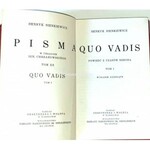 SIENKIEWICZ- QUO VADIS t.1-3 [komplet w 1 wol.] wyd. 1933