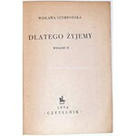 SZYMBORSKA- DLATEGO ŻYJEMY wyd. 1954, debiut