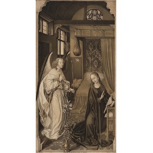 Jan van Eyck, Johann Nepomuk Strixner, Zwiastowanie, 1821, Stutgart
