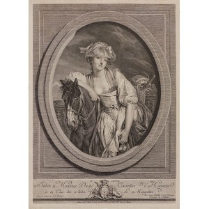 Para grafik - Mleczarka i Rozbity dzban, z obrazów Jean-Baptiste Greuze’a (1725 - 1805)