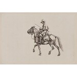 Johann Adam Klein (1792 - 1875), Satz von 3 Drucken - Szenen mit Pferden, um die Mitte des 19. Jahrhunderts.