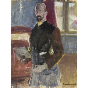 Jacek MALCZEWSKI (1854-1929), Autoportret z paletą, ok. 1910