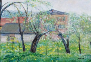 ANERI Irena Weiss (1888-1981), Ogród z jabłoniami
