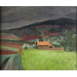 Rafał MALCZEWSKI (1892-1965), Pejzaż podgórski, [pre-1939].