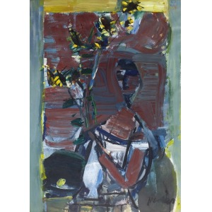 Zygmunt MENKES (1917-2004), Kobieta z kwiatami