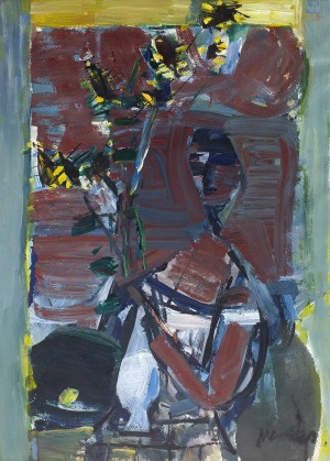 Zygmunt MENKES (1917-2004), Kobieta z kwiatami