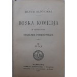 DANTE Alighieri - BOSKA KOMEDJA III RAJ, Warszawa 1906 MINIATURKA