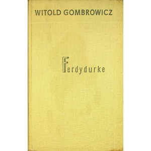 GOMBROWICZ Witold FERDYDURKE Wydanie 1