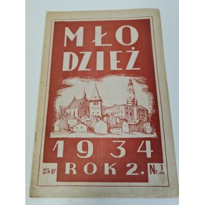 MŁODZIEŻ DROHOBYCZ Nr 1(8) 1934 Pismo Gimnazjum [Bruno Schulz]