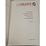 AKAPIT 9 ROCZNIKÓW TOWARZYSTWA BIBLIOFILÓW POLSKICH W WARSZAWIE Tom I - IX