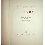 KRASICKI Ignacy SATYRY Ilustracje SZANCER, Wyd.1952