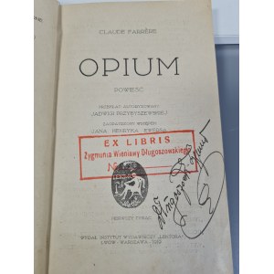 FERRARE OPIUM - EX LIBRIS WIENIAWY DLUGOSZOWSKIEGO