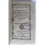 Keller, Gramatyka Niemiecka, Poznań 1785