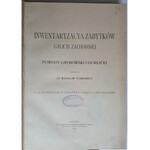 Tomkowicz, Inwentaryzacya zabytków Galicyi Zachodniej, 1900