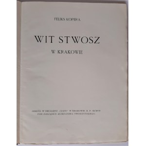 Kopera, Wit Stwosz w Krakowie, Kraków 1907 r.