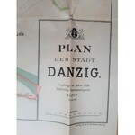 Danzig und seine Bauten, 1908 r. Heliograwiury, Plan Gdańska