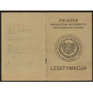 Mitgliedskarte der Union der Kriegsveteranen Nr. 213