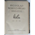 Przegląd Warszawski. Tom 1-17, 1921 - 1925 r. Komplet