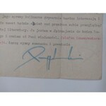 Letter from Tadeusz Przypkowski, 1966.