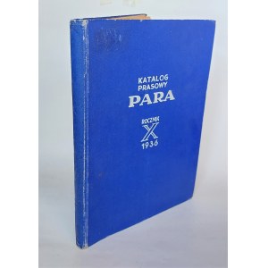 Katalog Prasowy PARA, Rocznik X, 1936 r.
