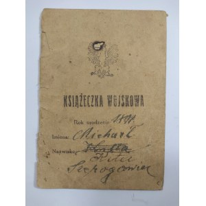 Książeczka Wojskowa na nazwisko Michał Kita Tarnów 1924 r.