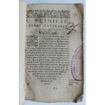 [Pliniusz] Naturalis Historiae liber XII, starodruk XVII wiek
