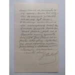 Handwritten letter from Haberlau, co-owner of a pharmacy in Lublin, dated January 25, 1913.