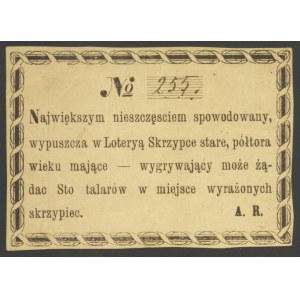 Exponat 255 der Spende einer 150 Jahre alten Geige zur Verlosung