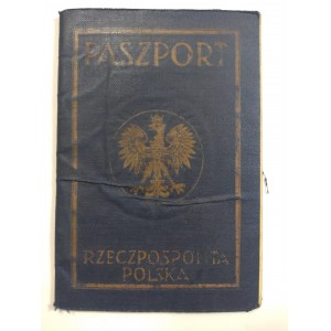 Paszport Rzeczpospolita Polska na nazwisko Izrael Hersz Kornbajser, zamieszkały Haifa.
