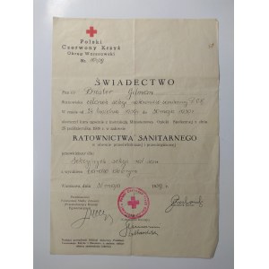 Polski Czerwony Krzyż, Dwa świadectwa, 1939 r.
