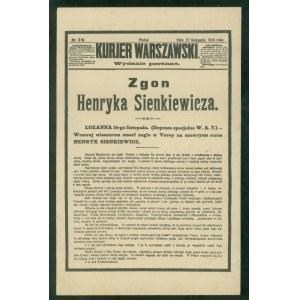 Zgon Henryka Sienkiewicza