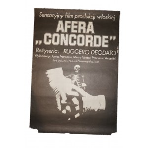 EROL Jakub - Afera Concorde [1979] reż. Ruggero Deodato, rozmiar ok. 68 x 98cm