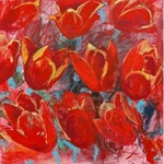 Hanna Gąsienica-Samek, Czerwone tulipany, 2019 r.