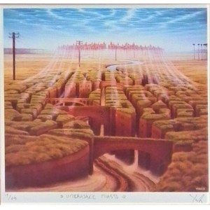 Jacek Yerka,Umierające miasto,1993