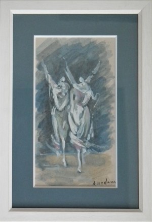 Alfred Aberdam(1894-1963),Dwie postaci
