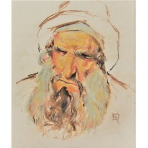 Rosyjski artysta sygnowany monogramem,Portret Araba