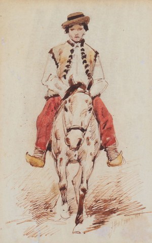 Juliusz Holzmüller (1876 Bolechów – 1932 Lwów), Chłopiec na koniu