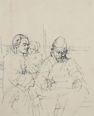 Tadeusz Kulisiewicz (1899 Kalisz-1988 Warszawa), Rodzina czytająca list